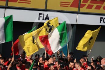 World © Octane Photographic Ltd. Formula 1 - Australian Grand Prix - Podium. Sebastian Vettel - Scuderia Ferrari team. Albert Park Circuit. Sunday 26th March 2017. Digital Ref: 1803LB1D6933