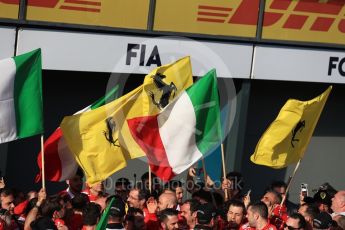 World © Octane Photographic Ltd. Formula 1 - Australian Grand Prix - Podium. Sebastian Vettel - Scuderia Ferrari team. Albert Park Circuit. Sunday 26th March 2017. Digital Ref: 1803LB1D6933