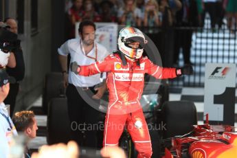World © Octane Photographic Ltd. Formula 1 - Australian Grand Prix - Podium. Sebastian Vettel - Scuderia Ferrari SF70H. Albert Park Circuit. Sunday 26th March 2017. Digital Ref: 1803LB1D6971
