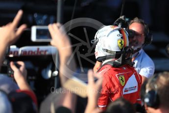 World © Octane Photographic Ltd. Formula 1 - Australian Grand Prix - Podium. Sebastian Vettel - Scuderia Ferrari SF70H. Albert Park Circuit. Sunday 26th March 2017. Digital Ref: 1803LB1D7025