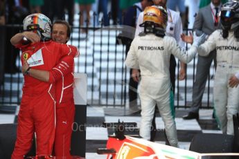 World © Octane Photographic Ltd. Formula 1 - Australian Grand Prix - Podium. Sebastian Vettel - Scuderia Ferrari SF70H. Albert Park Circuit. Sunday 26th March 2017. Digital Ref: 1803LB1D7106
