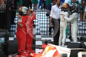 World © Octane Photographic Ltd. Formula 1 - Australian Grand Prix - Podium. Sebastian Vettel - Scuderia Ferrari SF70H. Albert Park Circuit. Sunday 26th March 2017. Digital Ref: 1803LB1D7114