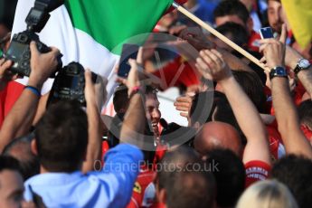 World © Octane Photographic Ltd. Formula 1 - Australian Grand Prix - Podium. Sebastian Vettel - Scuderia Ferrari SF70H. Albert Park Circuit. Sunday 26th March 2017. Digital Ref: 1803LB1D7188