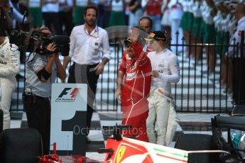 World © Octane Photographic Ltd. Formula 1 - Australian Grand Prix - Podium. Sebastian Vettel - Scuderia Ferrari SF70H. Albert Park Circuit. Sunday 26th March 2017. Digital Ref: 1803LB1D7264
