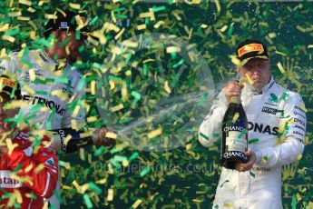 World © Octane Photographic Ltd. Formula 1 - Australian Grand Prix - Podium. Valtteri Bottas - Mercedes AMG Petronas F1 W08 EQ Energy+. Albert Park Circuit. Sunday 26th March 2017. Digital Ref: 1803LB1D7680