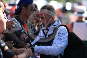 World © Octane Photographic Ltd. Formula 1 - Australian Grand Prix - Melbourne Walk Paddy Lowe – Chief Technical Officer of Williams Martini Racing. Albert Park Circuit. Saturday 25th March 2017. Digital Ref: 1796LB1D3025