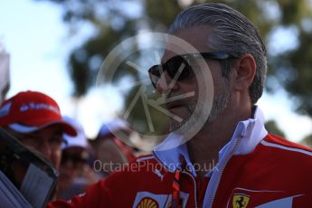 World © Octane Photographic Ltd. Formula 1 - Australian Grand Prix - Melbourne WalkMaurizio Arrivabene – Managing Director and Team Principal of Scuderia Ferrari. Albert Park Circuit. Saturday 25th March 2017. Digital Ref: 1796LB1D3041