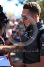 World © Octane Photographic Ltd. Formula 1 - Australian Grand Prix - Melbourne Walk. Stoffel Vandoorne - McLaren Honda MCL32. Albert Park Circuit. Saturday 25th March 2017. Digital Ref: 1796LB1D3078