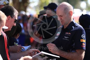 World © Octane Photographic Ltd. Formula 1 - Australian Grand Prix - Melbourne Walk. Adrian Newey - Chief Technical Officer of Red Bull Racing. Albert Park Circuit. Saturday 25th March 2017. Digital Ref: 1796LB1D3100