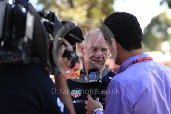 World © Octane Photographic Ltd. Formula 1 - Australian Grand Prix - Melbourne Walk. Adrian Newey - Chief Technical Officer of Red Bull Racing. Albert Park Circuit. Saturday 25th March 2017. Digital Ref: 1796LB1D3133