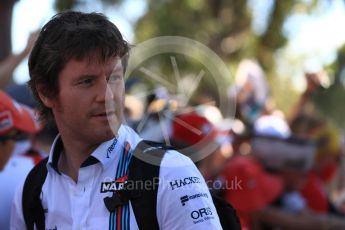 World © Octane Photographic Ltd. Formula 1 - Australian Grand Prix - Melbourne Walk. Rob Smedley – Head of Performance Engineering. Albert Park Circuit. Saturday 25th March 2017. Digital Ref: 1796LB1D3147