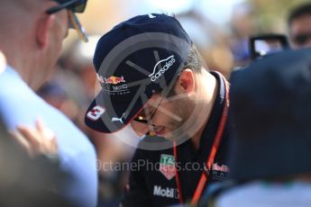 World © Octane Photographic Ltd. Formula 1 - Australian Grand Prix - Melbourne Walk. Daniel Ricciardo - Red Bull Racing RB13. Albert Park Circuit. Saturday 25th March 2017. Digital Ref: 1796LB1D3171