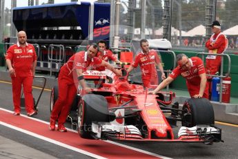 World © Octane Photographic Ltd. Formula 1 - Australian Grand Prix - Practice 3. Sebastian Vettel - Scuderia Ferrari SF70H. Albert Park Circuit. Saturday 25th March 2017. Digital Ref: 1797LB1D3296