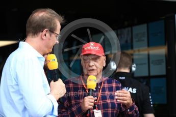 World © Octane Photographic Ltd. Formula 1 - Australian Grand Prix - Practice 3. Niki Lauda - Non-Executive Chairman of Mercedes-Benz Motorsport. Albert Park Circuit. Saturday 25th March 2017. Digital Ref: 1797LB1D3389