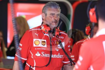 World © Octane Photographic Ltd. Formula 1 - Australian Grand Prix - Practice 3. Maurizio Arrivabene – Managing Director and Team Principal of Scuderia Ferrari. Albert Park Circuit. Saturday 25th March 2017. Digital Ref: 1797LB1D3796