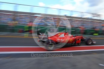 World © Octane Photographic Ltd. Formula 1 - Australian Grand Prix - Practice 3. Sebastian Vettel - Scuderia Ferrari SF70H. Albert Park Circuit. Saturday 25th March 2017. Digital Ref: 1797LB2D5091