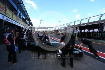 World © Octane Photographic Ltd. Formula 1 - Australian Grand Prix - Practice 3. Lewis Hamilton - Mercedes AMG Petronas F1 W08 EQ Energy+. Albert Park Circuit. Saturday 25th March 2017. Digital Ref: 1797LB2D5185