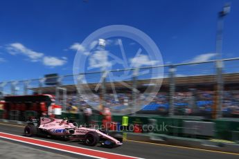 World © Octane Photographic Ltd. Formula 1 - Australian Grand Prix - Practice 3. Esteban Ocon - Sahara Force India VJM10. Albert Park Circuit. Saturday 25th March 2017. Digital Ref: 1797LB2D5269