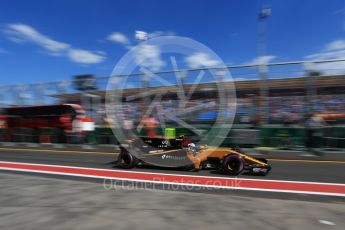 World © Octane Photographic Ltd. Formula 1 - Australian Grand Prix - Practice 3. Jolyon Palmer - Renault Sport F1 Team R.S.17. Albert Park Circuit. Saturday 25th March 2017. Digital Ref: 1797LB2D5277