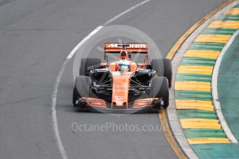 World © Octane Photographic Ltd. Formula 1 - Australian Grand Prix - Qualifying. Fernando Alonso - McLaren Honda MCL32. Albert Park Circuit. Saturday 25th March 2017. Digital Ref: 1798LB1D3858