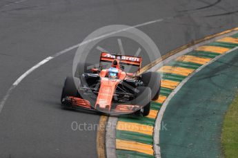 World © Octane Photographic Ltd. Formula 1 - Australian Grand Prix - Qualifying. Fernando Alonso - McLaren Honda MCL32. Albert Park Circuit. Saturday 25th March 2017. Digital Ref: 1798LB1D3916
