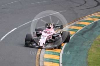 World © Octane Photographic Ltd. Formula 1 - Australian Grand Prix - Qualifying. Esteban Ocon - Sahara Force India VJM10. Albert Park Circuit. Saturday 25th March 2017. Digital Ref: 1798LB1D3951