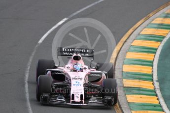 World © Octane Photographic Ltd. Formula 1 - Australian Grand Prix - Qualifying. Sergio Perez - Sahara Force India VJM10. Albert Park Circuit. Saturday 25th March 2017. Digital Ref: 1798LB1D3991