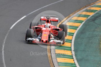 World © Octane Photographic Ltd. Formula 1 - Australian Grand Prix - Qualifying. Sebastian Vettel - Scuderia Ferrari SF70H. Albert Park Circuit. Saturday 25th March 2017. Digital Ref: 1798LB1D4005