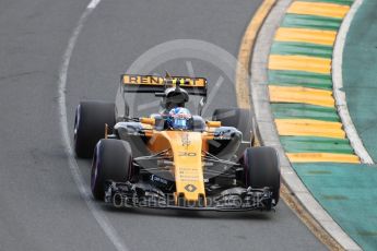 World © Octane Photographic Ltd. Formula 1 - Australian Grand Prix - Qualifying. Jolyon Palmer - Renault Sport F1 Team R.S.17. Albert Park Circuit. Saturday 25th March 2017. Digital Ref: 1798LB1D4017