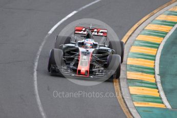World © Octane Photographic Ltd. Formula 1 - Australian Grand Prix - Qualifying. Romain Grosjean - Haas F1 Team VF-17. Albert Park Circuit. Saturday 25th March 2017. Digital Ref: 1798LB1D4263