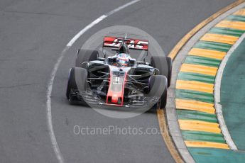 World © Octane Photographic Ltd. Formula 1 - Australian Grand Prix - Qualifying. Romain Grosjean - Haas F1 Team VF-17. Albert Park Circuit. Saturday 25th March 2017. Digital Ref: 1798LB1D4263