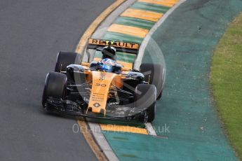 World © Octane Photographic Ltd. Formula 1 - Australian Grand Prix - Qualifying. Jolyon Palmer - Renault Sport F1 Team R.S.17. Albert Park Circuit. Saturday 25th March 2017. Digital Ref: 1798LB1D4308