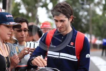 World © Octane Photographic Ltd. Formula 1 - Australian Grand Prix - Melbourne Walk. Antonio Giovinazzi – Sauber F1 Team Reserve Driver. Albert Park Circuit. Sunday 26th March 2017. Digital Ref: 1799LB1D4623