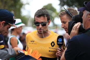 World © Octane Photographic Ltd. Formula 1 - Australian Grand Prix - Melbourne Walk. Jolyon Palmer - Renault Sport F1 Team R.S.17. Albert Park Circuit. Sunday 26th March 2017. Digital Ref: 1799LB1D4675