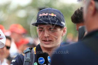 World © Octane Photographic Ltd. Formula 1 - Australian Grand Prix - Melbourne Walk. Max Verstappen - Red Bull Racing RB13. Albert Park Circuit. Sunday 26th March 2017. Digital Ref: 1799LB1D4833