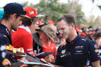 World © Octane Photographic Ltd. Formula 1 - Australian Grand Prix - Melbourne Walk. Christian Horner - Team Principal of Red Bull Racing. Albert Park Circuit. Sunday 26th March 2017. Digital Ref: 1799LB1D4916