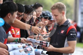 World © Octane Photographic Ltd. Formula 1 - Australian Grand Prix - Melbourne Walk. Kevin Magnussen - Haas F1 Team VF-17. Albert Park Circuit. Sunday 26th March 2017. Digital Ref: 1799LB1D4999