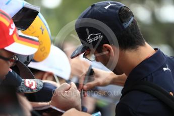 World © Octane Photographic Ltd. Formula 1 - Australian Grand Prix - Melbourne Walk. Daniel Ricciardo - Red Bull Racing RB13. Albert Park Circuit. Sunday 26th March 2017. Digital Ref: 1799LB1D5063