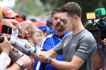 World © Octane Photographic Ltd. Formula 1 - Australian Grand Prix - Melbourne Walk. Stoffel Vandoorne - McLaren Honda MCL32. Albert Park Circuit. Sunday 26th March 2017. Digital Ref: 1799LB1D5102