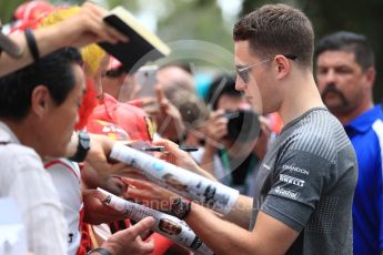 World © Octane Photographic Ltd. Formula 1 - Australian Grand Prix - Melbourne Walk. Stoffel Vandoorne - McLaren Honda MCL32. Albert Park Circuit. Sunday 26th March 2017. Digital Ref: 1799LB1D5110