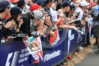 World © Octane Photographic Ltd. Formula 1 - Australian Grand Prix - Melbourne Walk. Fans. Albert Park Circuit. Sunday 26th March 2017. Digital Ref: 1799LB1D5139