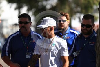 World © Octane Photographic Ltd. Formula 1 - Australian Grand Prix - Thursday - Melbourne Walk. Lewis Hamilton - Mercedes AMG Petronas F1. Albert Park Circuit. Thursday 23rd March 2017. Digital Ref: 1789LB1D7810