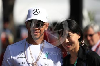 World © Octane Photographic Ltd. Formula 1 - Australian Grand Prix - Thursday - Melbourne Walk. Lewis Hamilton - Mercedes AMG Petronas F1. Albert Park Circuit. Thursday 23rd March 2017. Digital Ref: 1789LB1D7823