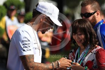 World © Octane Photographic Ltd. Formula 1 - Australian Grand Prix - Thursday - Melbourne Walk. Lewis Hamilton - Mercedes AMG Petronas F1. Albert Park Circuit. Thursday 23rd March 2017. Digital Ref: 1789LB1D7828