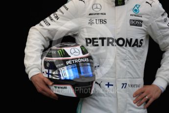 World © Octane Photographic Ltd. Formula 1 - Australian Grand Prix - FIA Driver Photo Call. Valtteri Bottas - Mercedes AMG Petronas F1 W08 EQ Energy+. Albert Park Circuit. Thursday 23rd March 2017. Digital Ref: 1790LB1D8048