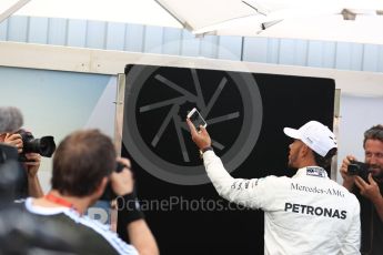 World © Octane Photographic Ltd. Formula 1 - Australian Grand Prix - FIA Driver Photo Call. Lewis Hamilton - Mercedes AMG Petronas F1 W08 EQ Energy+. Albert Park Circuit. Thursday 23rd March 2017. Digital Ref: 1790LB1D8142
