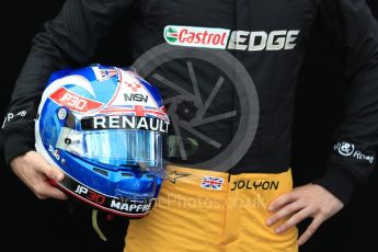 World © Octane Photographic Ltd. Formula 1 - Australian Grand Prix - FIA Driver Photo Call. Jolyon Palmer - Renault Sport F1 Team R.S.17. Albert Park Circuit. Thursday 23rd March 2017. Digital Ref: 1790LB1D8215