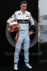 World © Octane Photographic Ltd. Formula 1 - Australian Grand Prix - FIA Driver Photo Call. Stoffel Vandoorne - McLaren Honda MCL32. Albert Park Circuit. Thursday 23rd March 2017. Digital Ref: 1790LB1D8272