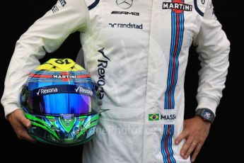 World © Octane Photographic Ltd. Formula 1 - Australian Grand Prix - FIA Driver Photo Call. Felipe Massa - Williams Martini Racing FW40. Albert Park Circuit. Thursday 23rd March 2017. Digital Ref: 1790LB1D8974