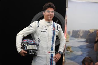 World © Octane Photographic Ltd. Formula 1 - Australian Grand Prix - FIA Driver Photo Call. Lance Stroll - Williams Martini Racing FW40. Albert Park Circuit. Thursday 23rd March 2017. Digital Ref: 1790LB1D9055